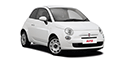 Przykłady samochodw: Fiat 500